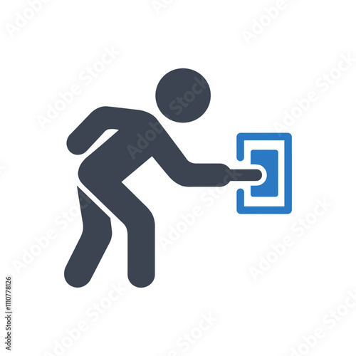 Emergency Button Press Icon