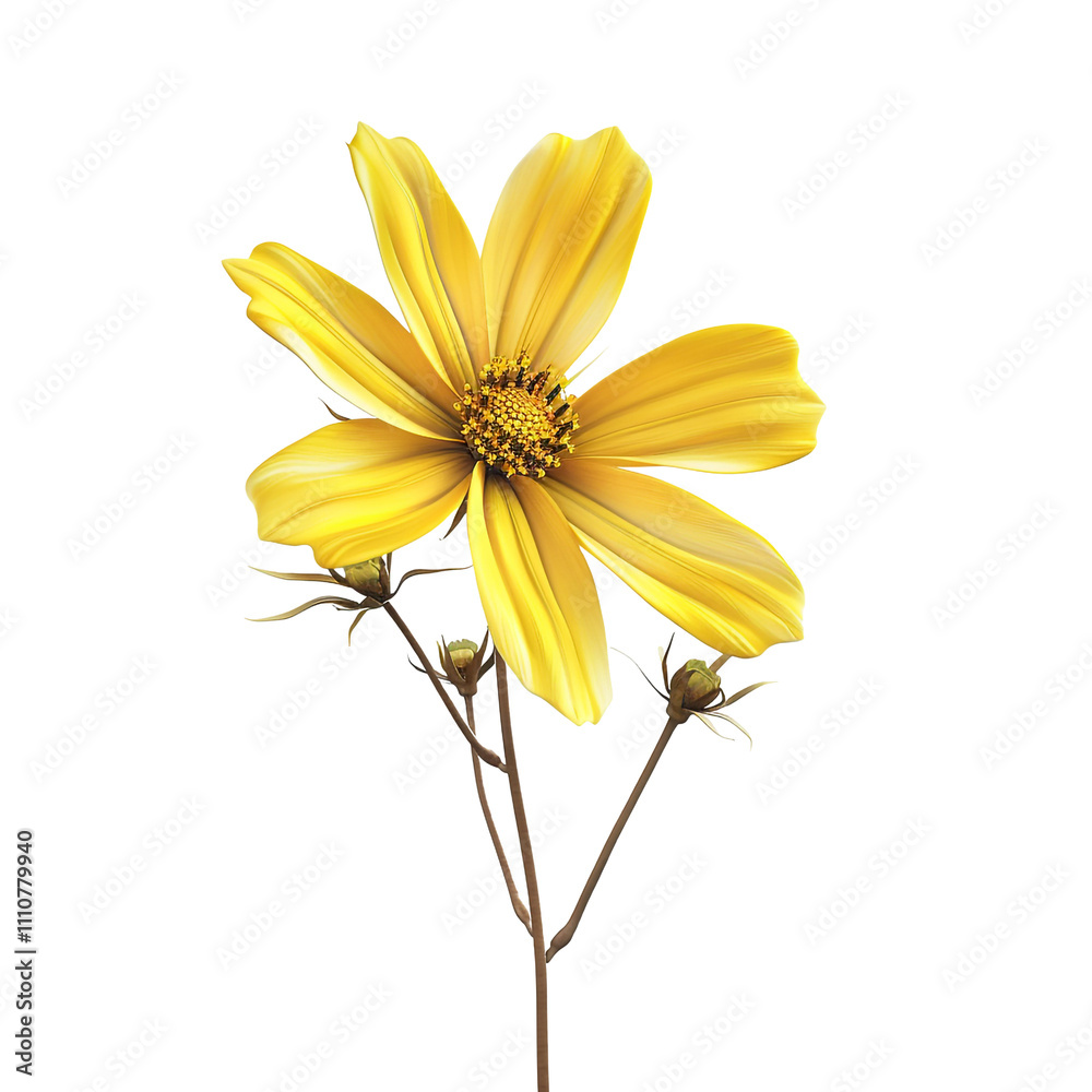Single Yellow Flower Single Yellow Flower