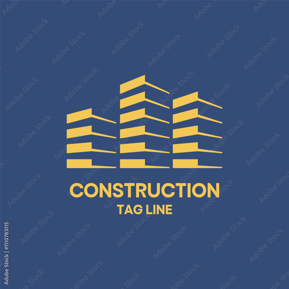 Obraz premium construction Vector company housing renovation repair estate property real contractor architect graphic