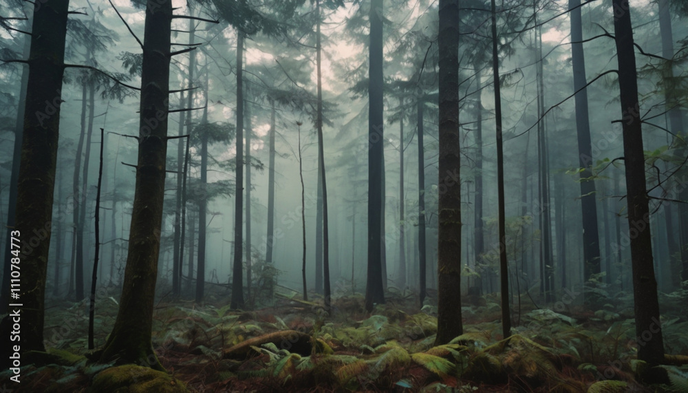 Obraz premium morning in the forest