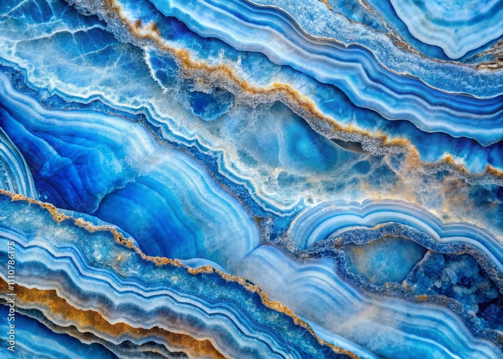 Obraz premium Stunning Blue Onyx Marble Texture Close-Up Capturing Intricate Veins and Patterns for Elegant Interior Design and Home Decor Inspiration