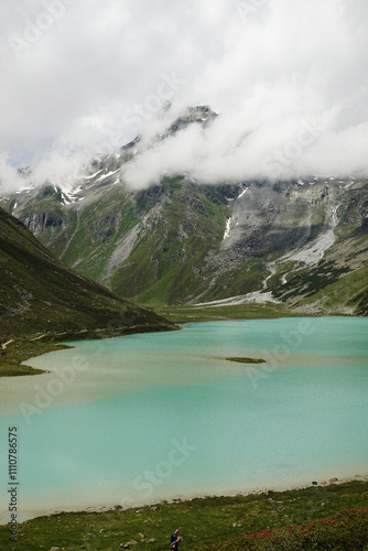 Rifflsee lake in the Austrian Alps	 photo