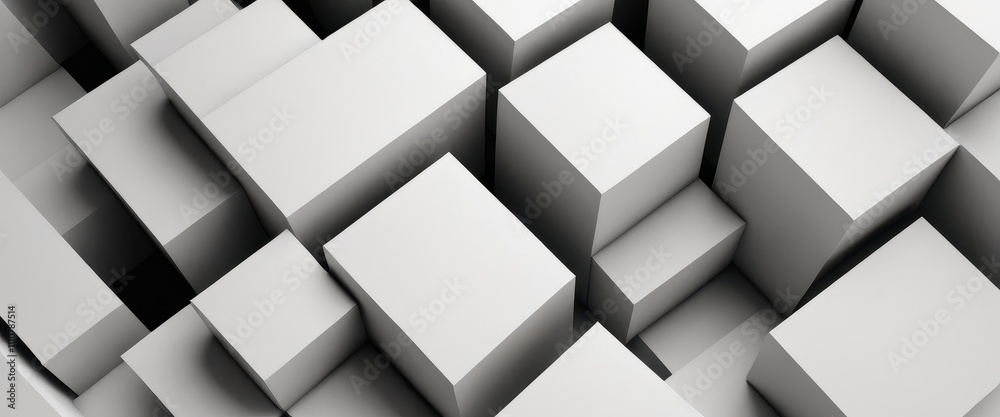 Geometric 3D cube pattern with square tiles, perfect for modern design backgrounds,Dynamic Abstract 3D White Geometric Cubes Popping Out from White Wall – Minimalist Modern Digital Art for Architectur Geometric 3D cube pattern with square tiles, perfect for modern design backgrounds,Dynamic Abstract 3D White Geometric Cubes Popping Out from White Wall – Minimalist Modern Digital Art for Architectur