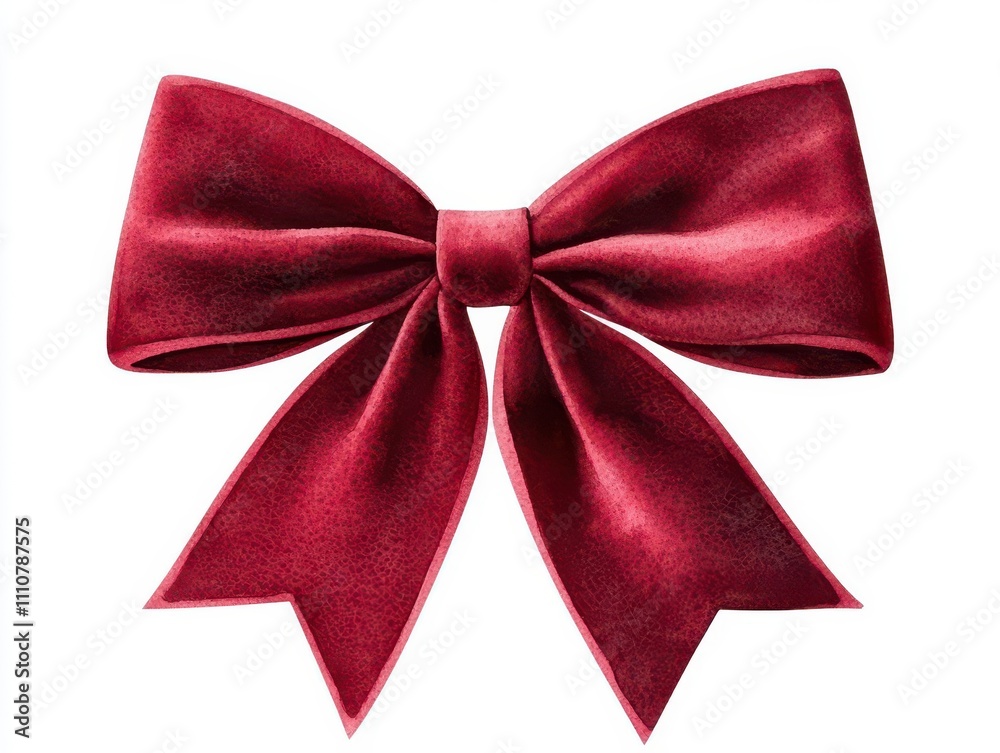 A vibrant red bow made of soft fabric, perfect for gift wrapping or decoration, exuding elegance and charm. A vibrant red bow made of soft fabric, perfect for gift wrapping or decoration, exuding elegance and charm.