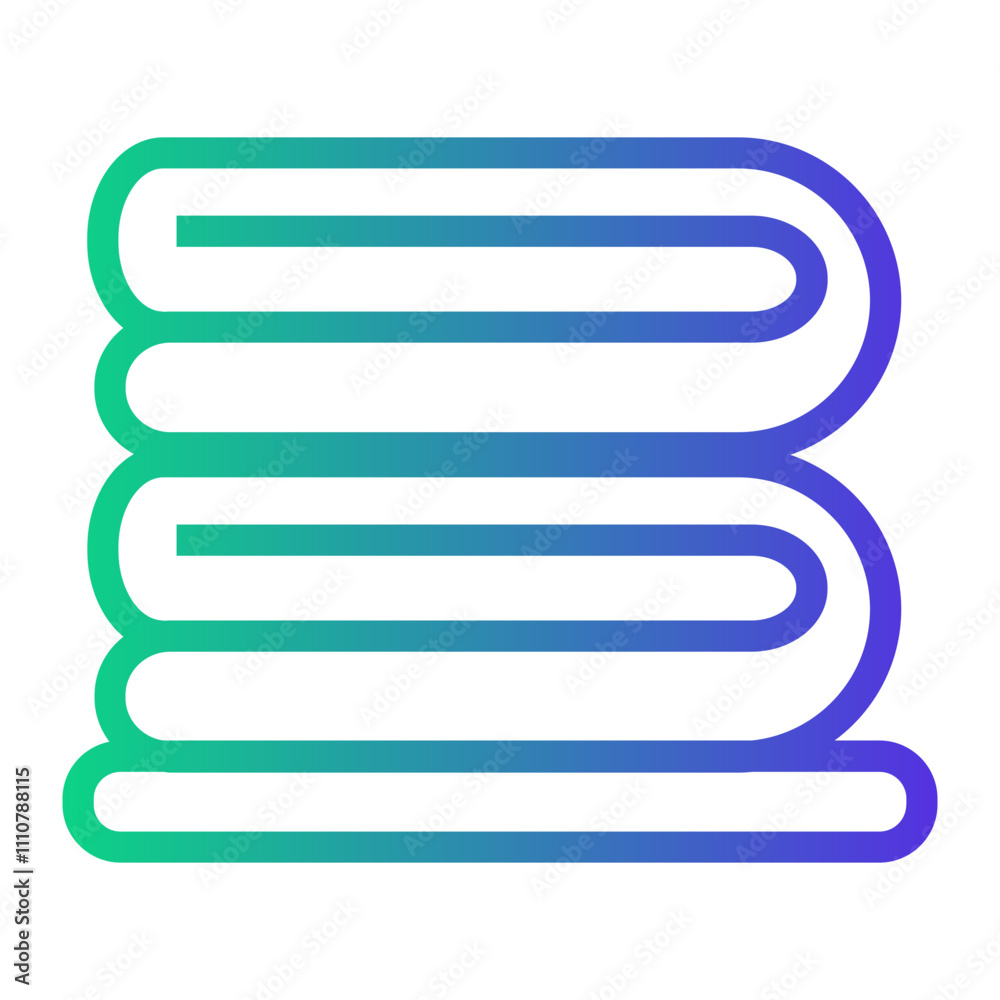 cozy blanket Line Gradient Icon cozy blanket Line Gradient Icon