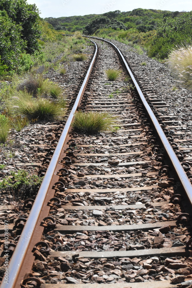 Fototapeta premium Railway track going nowhere