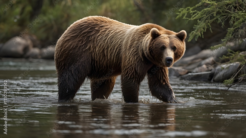 Brown Bear in a River Brown Bear in a River