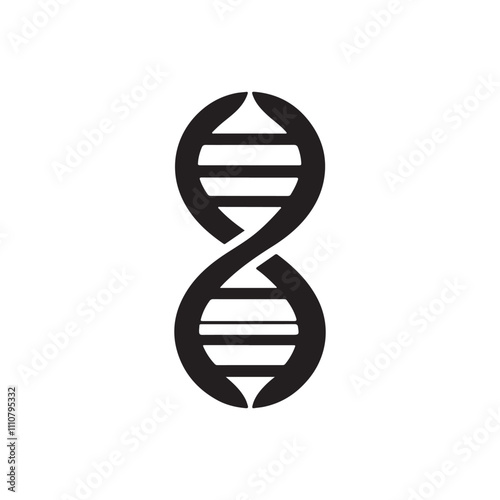 dna strand on white background