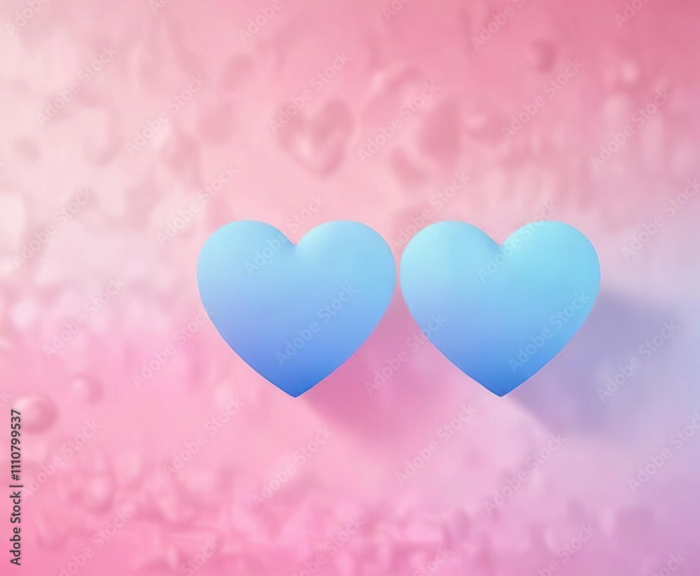 Pastel pink and blue ombre effect creating a gradient-like background with subtle heart shapes, ombre, soft colors, gentle Pastel pink and blue ombre effect creating a gradient-like background with subtle heart shapes, ombre, soft colors, gentle