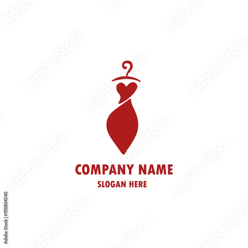 women dress beauty fashion shop logo design illustration
