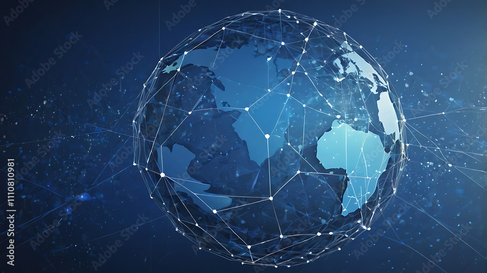 Naklejka premium Businessman touching a virtual screen Peer-to-Peer (P2P) Cryptocurrency Exchange and Interaction. P2P cryptocurrency exchange, P2P transactions, peer-to-peer
