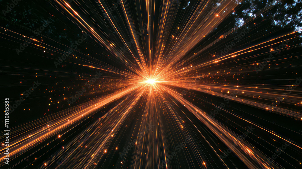 Obraz premium Radiant Orange Light Effects