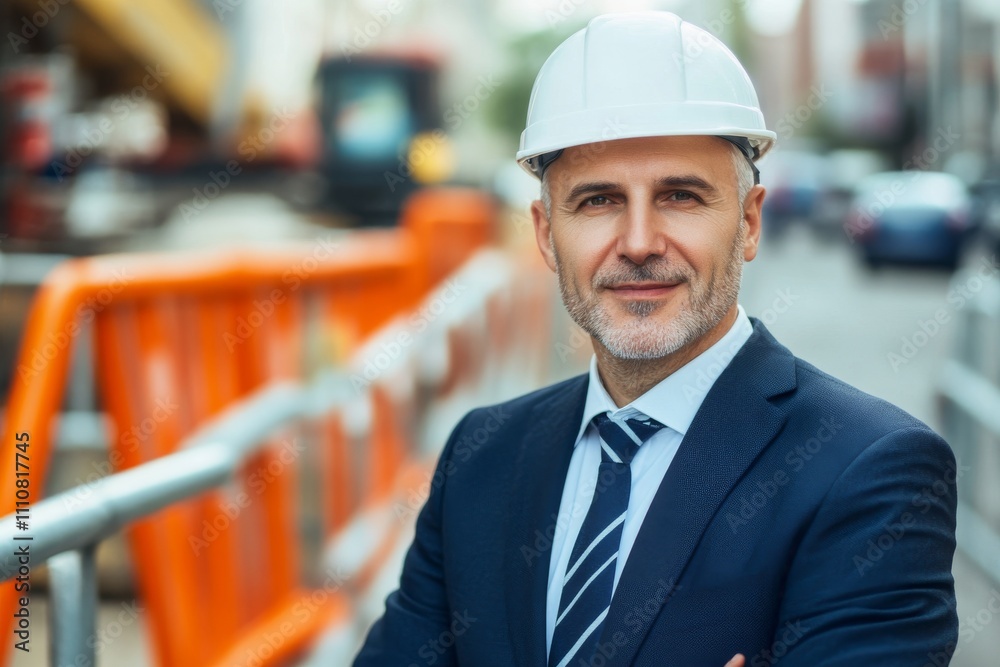 Portrait of a Confident Construction Manager at Worksite Portrait of a Confident Construction Manager at Worksite