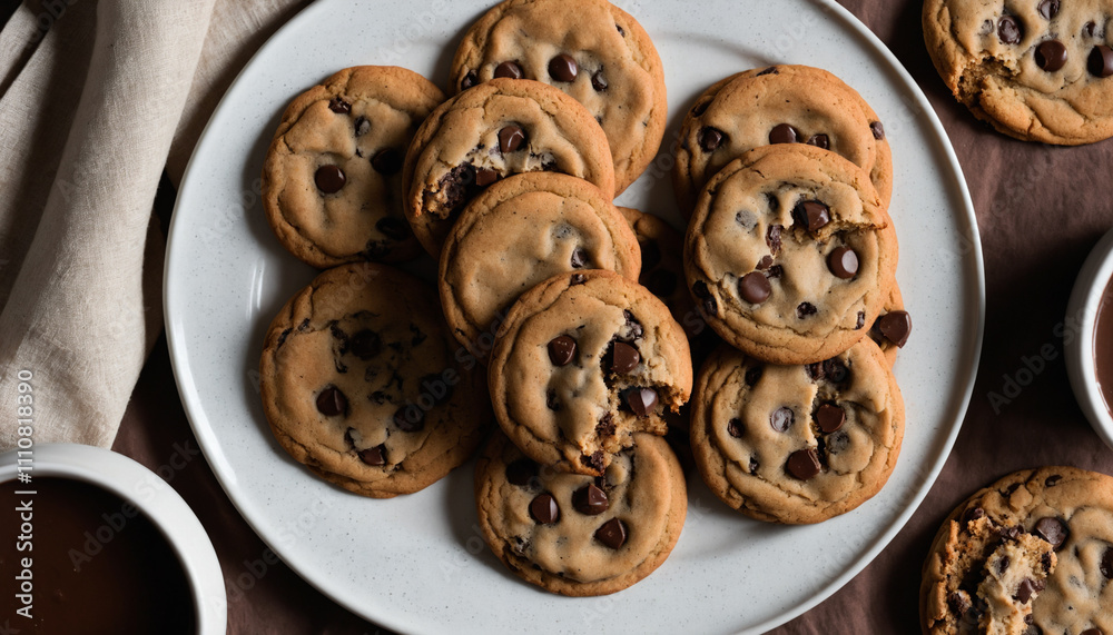cookies with chocolate cookies with chocolate