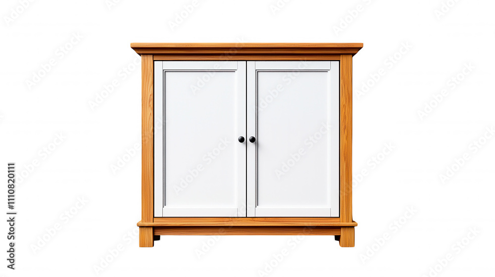 Simple White Cabinet Against Dark Background Minimalist Furniture Storage Simple White Cabinet Against Dark Background Minimalist Furniture Storage