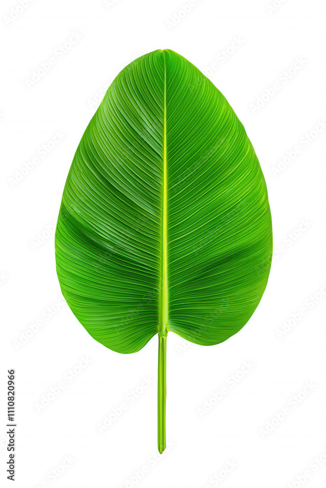 Fototapeta premium Nature's Harmony: Palm Leaf Meets Modern Barcode in Bold Black Background