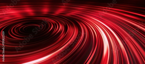 glowing red round waves background, spin, swirl 9