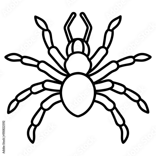 tarantula silhouette vector illustration