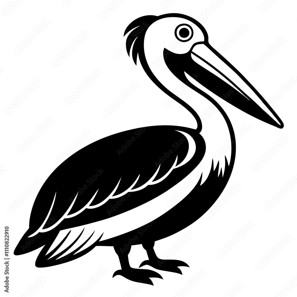 pelican silhouette vector illustration pelican silhouette vector illustration