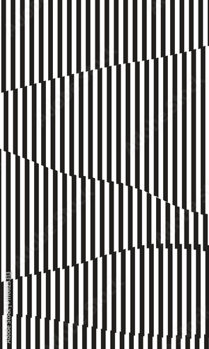Abstract wallpaper of black and white stripes pattern cut out