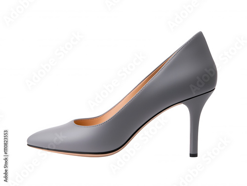 Luxurious High Heel Shoe in Gradient Design with Soft Gray Platform, Elegant Formal Wear