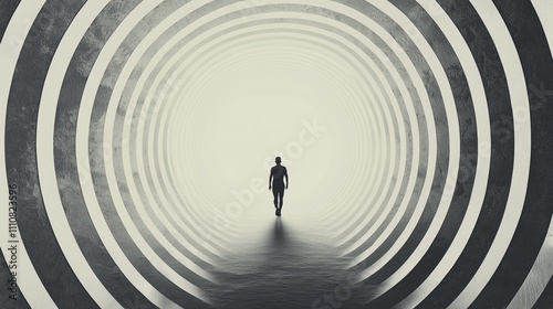 Walking Through Abstract Tunnel Design of Circles