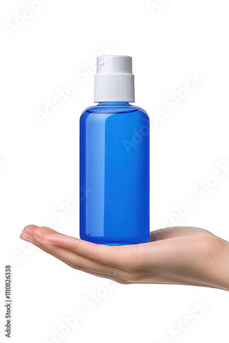 Close-up of clear glass bottle with dropper cap against dark background, highlighting subtle light effects and minimalist style.