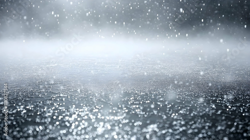 Wallpaper Mural Glimmering rain drops on dark ground with atmospheric light. Torontodigital.ca