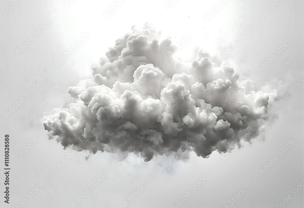 Abstract fluffy white clouds isolated on white background Abstract fluffy white clouds isolated on white background