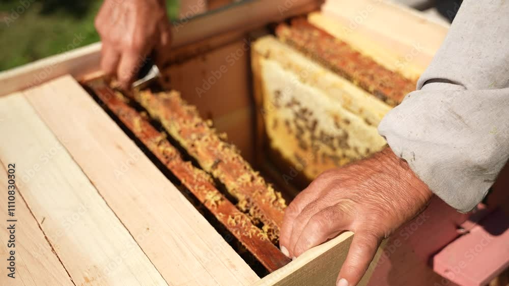 Beehive and bees, honey Beehive and bees, honey