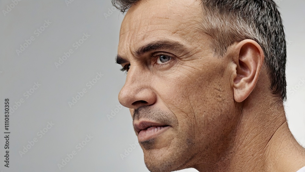 Obraz premium close up of a person with a headache,generative ai
