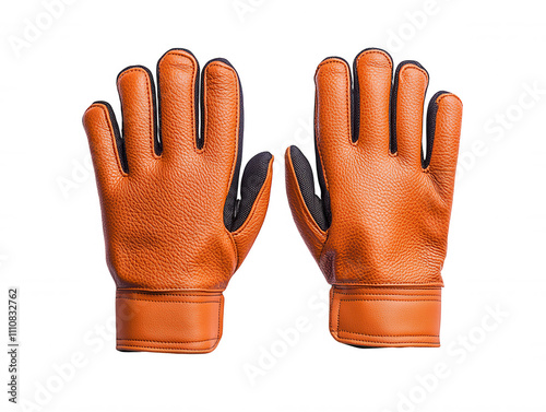 Textured Orange Work Gloves - New Unbranded Industrial Grip Gardening Gloves photo