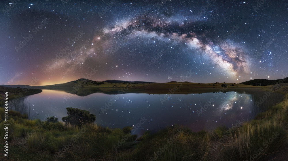 Milky Way Reflection in a Calm Lake Milky Way Reflection in a Calm Lake