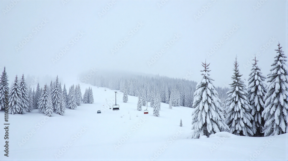 snow covered trees snow covered trees