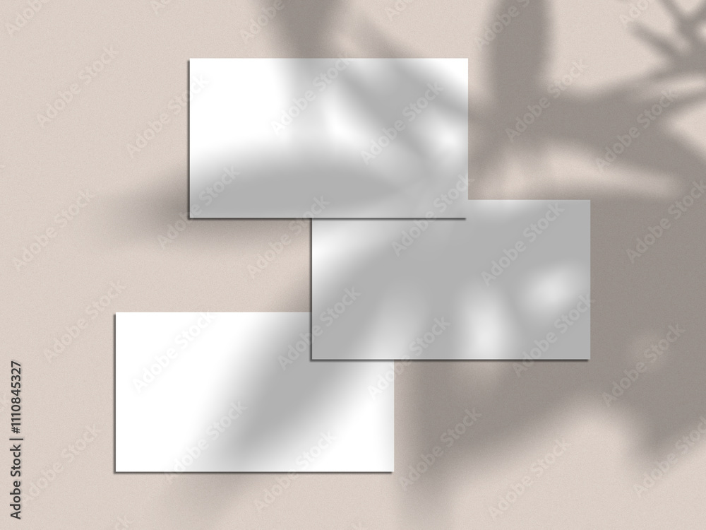 Fototapeta premium White Minimal Business Card Mockup