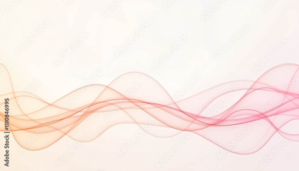 Abstract pink and orange wave lines on white background Abstract pink and orange wave lines on white background