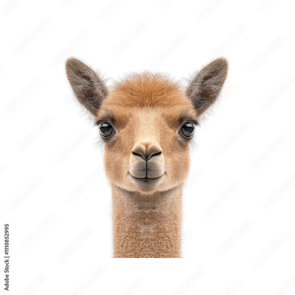 Adorable Vicu�a Portrait Close-up of a Young Vicu�a's Face Adorable Vicu�a Portrait Close-up of a Young Vicu�a's Face