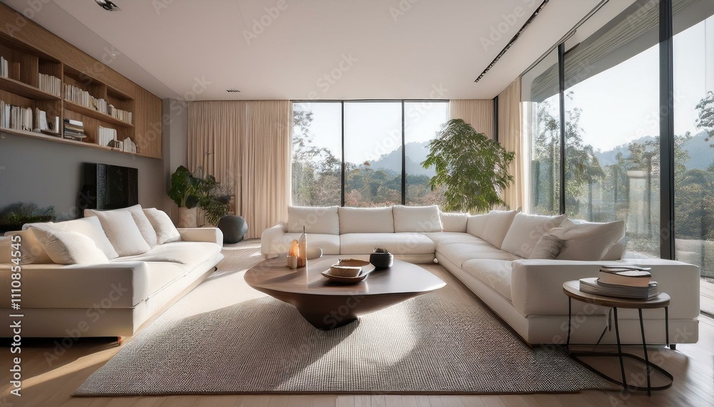 Fototapeta premium Sleek and Subtle: The Art of Minimalist Living