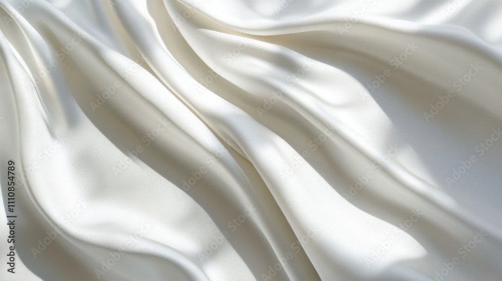 Obraz premium White silk texture elegant studio photography