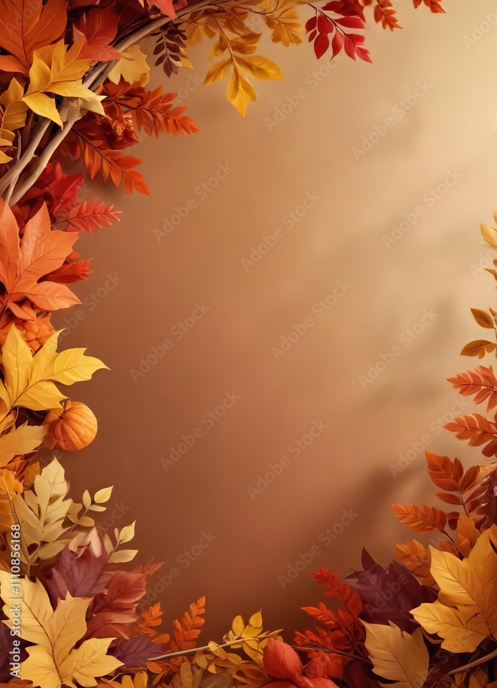 Warm Autumn Colors Background with Abstract Shapes, warm colors, autumn leaves Warm Autumn Colors Background with Abstract Shapes, warm colors, autumn leaves