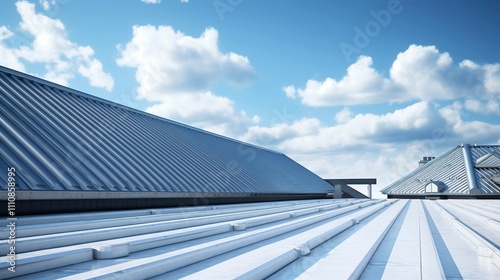 A photo of a building with a cool roof coating