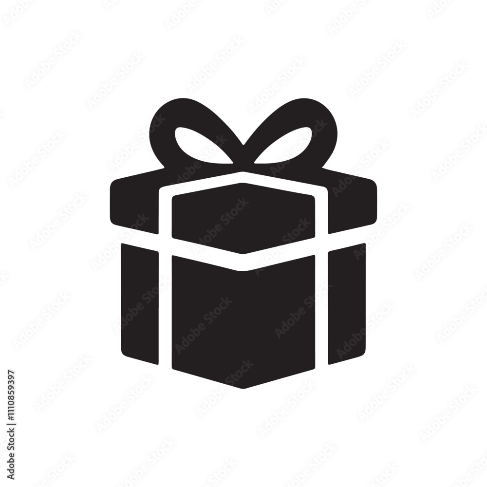 vector illustration of a simple gift box vector illustration of a simple gift box