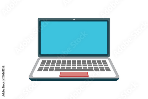 laptop isolated on white background