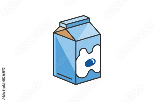 illustration of a box with milk