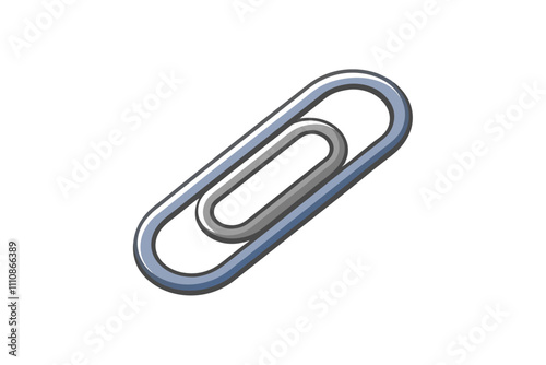 paper clip isolated on white