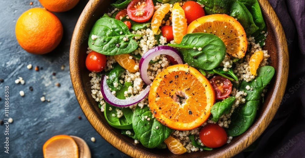 Vegetable Millet Salad. AI generated illustration. Vegetable Millet Salad. AI generated illustration.
