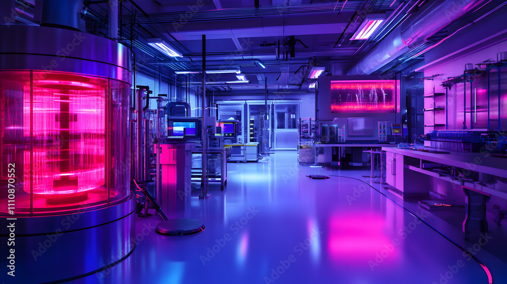 A Revolutionary Laboratory Featuring a High-Tech Energy Portal with Vibrant Plasma Fields for Innovative Energy Generation and Research A Revolutionary Laboratory Featuring a High-Tech Energy Portal with Vibrant Plasma Fields for Innovative Energy Generation and Research