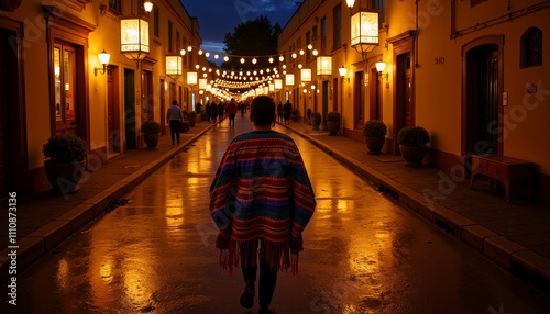 Wallpaper Mural Colorful celebration of Las Posadas brings the streets alive with light and joy during the festive night Torontodigital.ca