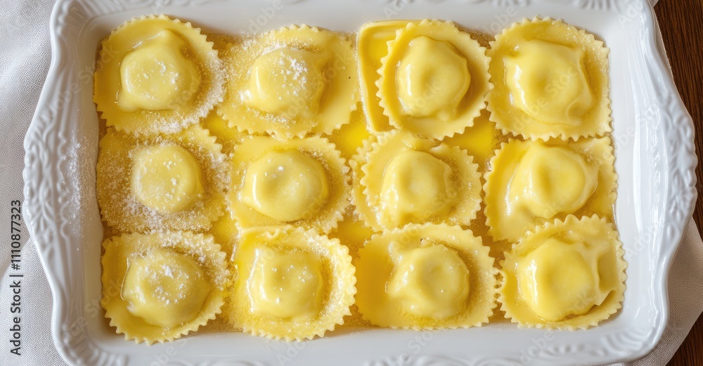Winter Ravioli. AI generated illustration. Winter Ravioli. AI generated illustration.
