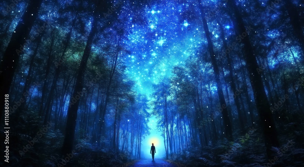 Enchanting Blue Forest Enchanting Blue Forest